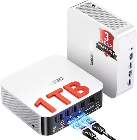GEEKOM A5 Pro Premium Mini PC,AMD Ryzen5 7530U|16GB RAM(up to 96GB) | 1TB SSD|Quiet＆Power-Saving|8K Graphic Design|HDMIx2|6xUSB|Wi-Fi 6|BT5.4|SD Slot|mini computer for Office＆Coding,Education in Saudi Arabia