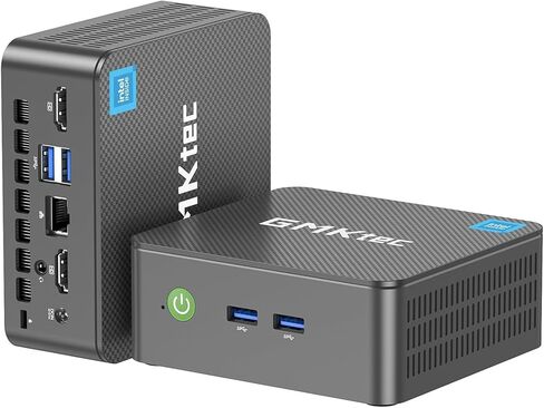 GMKtec Mini PC, G3 PRO Intel Core i3-10110U (Beats 4300U/N150), 16GB DDR4 RAM (Dual Channel) 512GB Storage Drive, Desktop Computer 4K Dual HDMI/USB3.2/WiFi 6/BT5.2/2.5GbE for Office, Business in Saudi Arabia