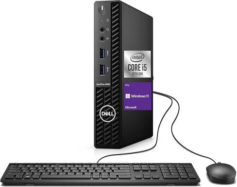 كمبيوتر Dell OptiPlex 3080 الصغير | انتل كور i5-10500T | 16 جيجا رام | 512 جيجا اس اس دي | ويندوز 11 برو | واي فاي + بي تي | كمبيوتر مكتبي صغير (متجدد) (ذاكرة وصول عشوائي سعة 16 جيجابايت + محرك أقراص SSD سعة 512 جيجابايت) in Kuwait