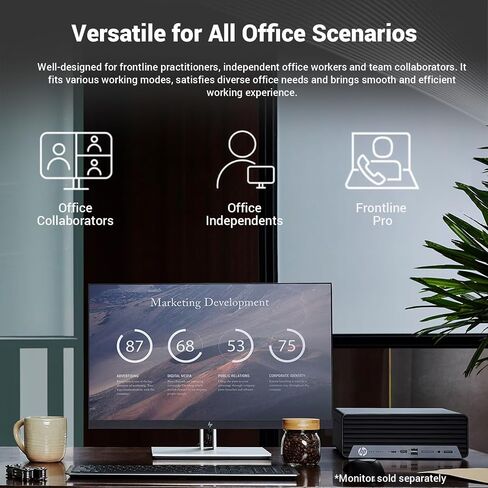HP ProDesk 400 G9 SFF Business Desktop, 14th Gen Intel Core i5-14500, 32GB DDR5, 1TB SSD,Wi-Fi, HDMI,DP, RJ-45, Support 2-Monitor 4K, Wired Keyboard & Mouse, Windows 11 Pro, 64GB Flash Drive Bundle in Saudi Arabia