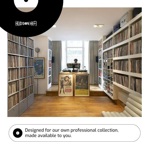 Hudson Hi-Fi Flexible Archival-Grade Vinyl Jacket Outer Sleeves – 100 Pack – Crystal Clear Polypropylene, Anti-Static & Acid-Free in Saudi Arabia