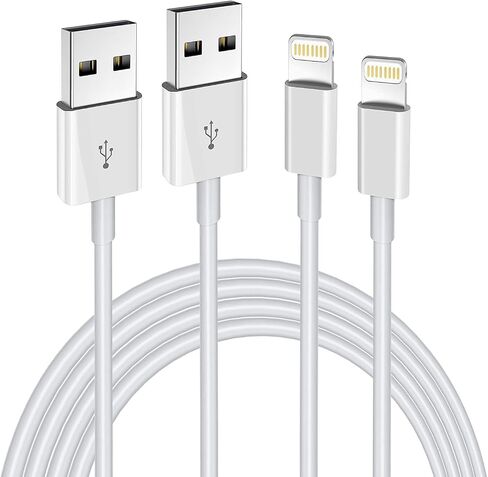 iPhone Charger Lightning Cable,2 Pack Apple MFi Certified for iPhone 14 | USB iPhone Fast Charging Cord,Data Sync iPhone Cord for 14/13/12/11 Pro Max Xs X XR 8 7 6 5 5s iPad iPod More in Saudi Arabia