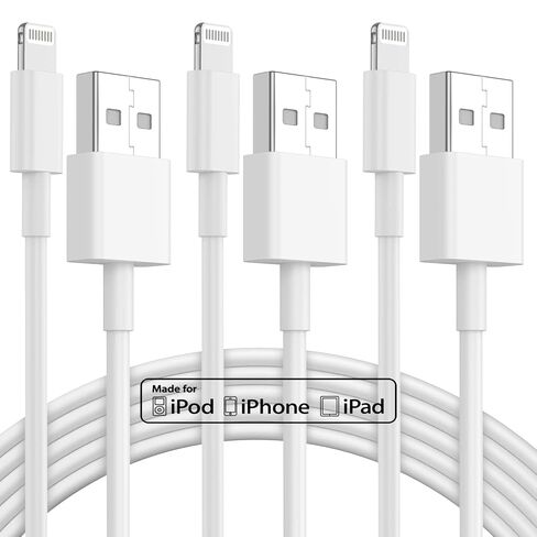 2pack 10ft iPhone Charger, [Apple MFi Certified] Long iPhone Charger Cord 10 ft, Apple Lightning to USB Cable, 10 Foot Fast Charging Cords for iPhone Charger 14/13/12/11/13 Pro/13 Max/X/XS/XR/XS in Saudi Arabia