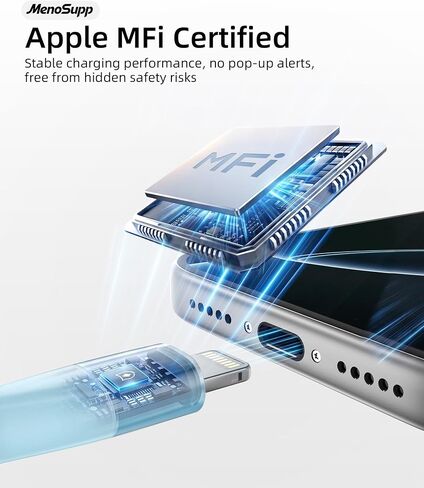 iPhone Charger Fast Charging 3Pack 10FT MFi Certified Lightning Cable | MFi Certified Fast Charging for iPhone 14/13/12/11/Pro Max/XR/XS/X/8/7/6 Plus 3 Pack 10FT TPE Durable Cable in Saudi Arabia