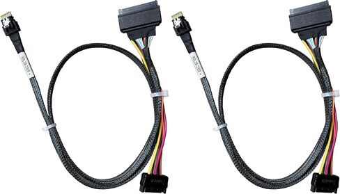 𝐃𝐢𝐋𝐢𝐧𝐤𝐞𝐫 PCIe Gen4 𝐒𝐥𝐢𝐦𝐒𝐀𝐒 4X to 𝐔.𝟐 𝐍𝐕𝐌𝐞 Adapter,𝐒𝐅𝐅-𝟖𝟔𝟓𝟒 38P to 𝐒𝐅𝐅-𝟖𝟔𝟑𝟗 68P Cable with Power, 75CM in Kuwait