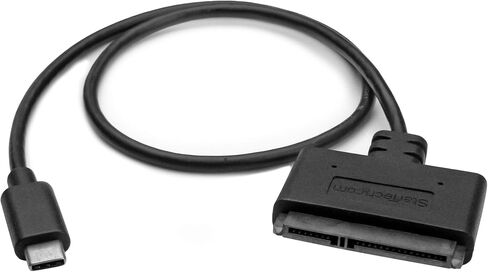 StarTech SATA to USB-C 10Gbps Cable, 2.5in SATA I/II/III (USB31CSAT3CB) | External converter for SSD or HDD data transfer, UASP, USB Powered, Not compatible with 3.5in drives, Portable in Kuwait