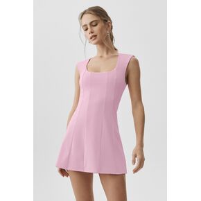 Alo Yoga ALO Softsculpt Desire Tennis Dress - Pink Marshmallow in Kuwait