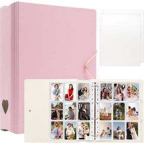 A4 Kpop Photocard Binder with 30 Pages 9 Pocket, 2x3 inch Kpop Photocard Holder Book, Photo Album for Camera Printer Photo Film DIY Collect Album (Pink) in Kuwait