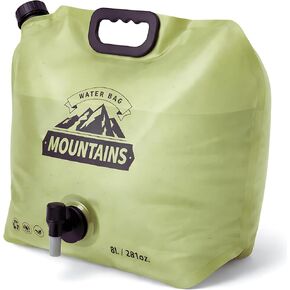 Camping Water Container 2 Gallon Collapsible Water Jug with Spout - Reusable Plastic Flasks, Foldable Empty Gallon Jug for Water Storage, Water Bag for Outdoor Hiking Emergency Prep (1 Pack) in Kuwait