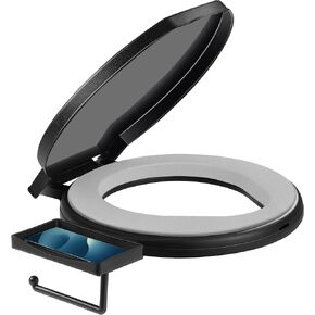 TRIPTIPS Portable Toilet with Soft Cushion, 5 Gallon Rotatable Lid, Adults and Kids Camping Toilet Seat for 5 Gal Bucket in Saudi Arabia