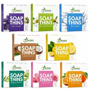 400 Sheets Antibacterial Paper Soap Strips For Hand Washing - 8 Pack Portable Disinfecting Pocket Travel Soap Thins Dissolvable & Disposable Camping Mini Size Dry SoapSheets For Hands (Variety 8x50) | Portable Dissolvable Disposable Camping Hand Soap Stri in Saudi Arabia