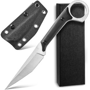Ccanku C1140 Fixed Blade Knife, D2 Blade G10 Handle Claw Knife for Outdoor, EDC Tool, Survival, Hiking, Camping (Black) in Saudi Arabia