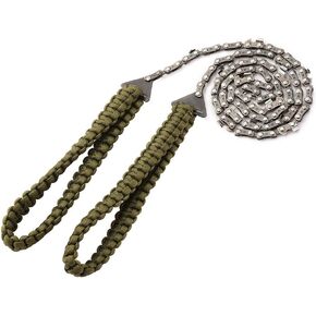 Pocket Chainsaw with Paracord Handle 36 Inches 16 Teeth Long Chain Hand Saw Fast Wood & Tree Cutting Emergency Survival Gear Best for Camping Backpacking Hiking Hunting. in Saudi Arabia