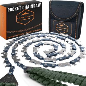 Pocket Chainsaw Survival Gear and Supplies - Orange Strap Hand Chain Saw | Hand chainsaw, Wire saw, Prepper supplies, Camp saw, Pocket saw, Bushcraft tools, Backpacking saw in Saudi Arabia