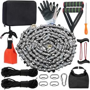 Rope Saw 55 inch High Limb Rope Saw with 70 Sharp Teeth, Rope Saw Tree Saw High Limb Both Sides, Pocket chainsaw in Saudi Arabia