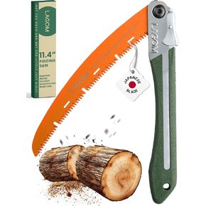 LAGOM Folding Pruning Saw | 11.4" Curved Blade | SK5 Steel | Secure Lock | 11.4" curved pruning saw for tree trimming and branches, with SK5 steel blade, ergonomic handle and secure folding lock. in Saudi Arabia
