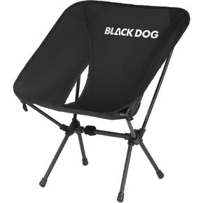 Portable Camping Chair, Ultralight Folding Beach Chair, Ergonomic Outdoor Chair with Carry Bag for Beach, Patio, Black in Saudi Arabia