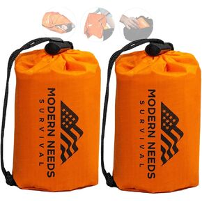 Emergency Sleeping Bag Survival | Emergency Blanket, Bivy Sack & Emergency Bivy for Survival Supplies, Hiking Survival Kit, Compact Sleeping Bag & Camping Safety Equipment | in Saudi Arabia