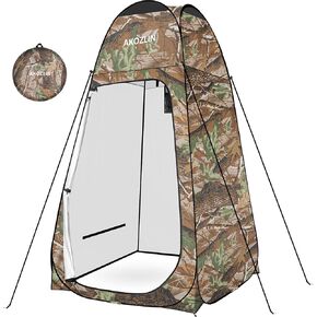 AKOZLIN Portable Pop Up Shower Privacy Shelters Instant Tent Dressing Changing Outdoor Camping Toilet Tent in Kuwait