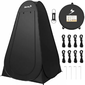 Portable Camping Toilet Tent, 3.9x3.9x6.2ft Pop-Up Privacy Shelter, Instant Shower & Dressing Room for Outdoor Beach, Hiking, Fishing or Emergency Use Waterproof in Saudi Arabia