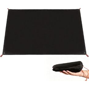 REDCAMP Ultralight Tent Footprint, PU 2000 Waterproof Camping Tent Tarp with Drawstring Carrying Bag for Ground Camping Hiking (55"x87" UL Black) | 1-2 Person 5×7ft Multifunctional Ground Cloth for Outdoor Camping, Hiking, Backpacking Gear, with Drawstrin in Saudi Arabia