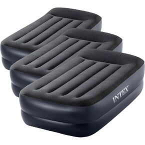 Intex Raised Airbed Mattress with Built-in Pump, Dura-Beam Plus Pillow, Twin - Portable Inflatable Luxury Blow-Up Bed for Adults, Camping, Guests in Saudi Arabia