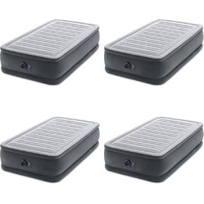 Intex 64417ED 22in Queen Dura-Beam Comfort Plush High-Rise Inflatable Air Mattress with Built in Pump for Travel and Camping, 600lb Weight Capacity in Kuwait