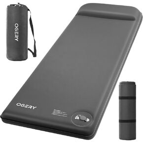 Self-Inflating Sleeping Pad, 3" Memory Foam Camping Mattress | Built-in Foot Pump, Insulated Foam, Memory Foam, Car Camping, Tent Camping, Backpacking, Compact Storage, 4-Season in Saudi Arabia