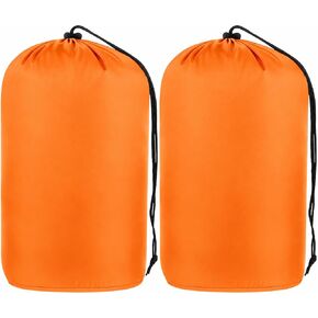 Quinnsus 2-Pack Stuff Sack, Waterproof Outdoor Storage Sack Drawstring Bag, Lightweight Ripstop Sleeping Bag Compression Sack for Camping Hiking Backpacking in Saudi Arabia