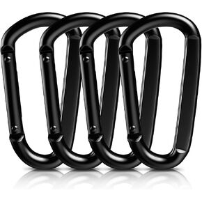 AUTMATCH Carabiner Clips 3" - Heavy Duty Spring Snap Hook Clips | Carabiners with Spring Clips & Quick Links for Camping, Hiking, Swing, Travel Gear, Fishing & Chain Links, 4-Pack in Saudi Arabia