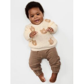 Old Navy Unisex Loose Sweater for Baby - Brown Bear in Kuwait