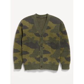 Old Navy SoSoft Oversized Cardigan Sweater for Toddler Boys - Camo in Kuwait