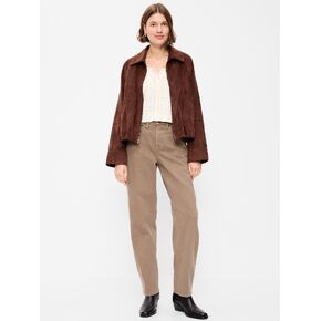 Old Navy High-Waisted Baggy Barrel Jeans - Clay in Kuwait