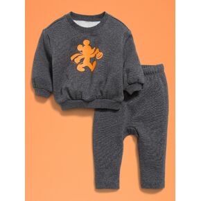 Old Navy Old Navy x Disney Mickey Mouse Sweatshirt and Sweatpants Set for Baby - Charcoal Heather in Kuwait