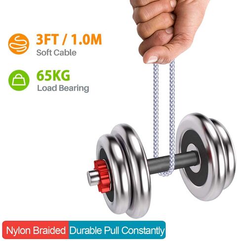 USB C to USB C Cable, Type C Charger Fast Charging Cord 60W 3 ft 3Pack | Nylon Braided Data Sync SCSI Cable for iPhone 17 Pro Max/16 Pro Max/15 Pro Max/Plus/iPad Mini/iPad Pro/Air/Galaxy S25/S24 in Kuwait