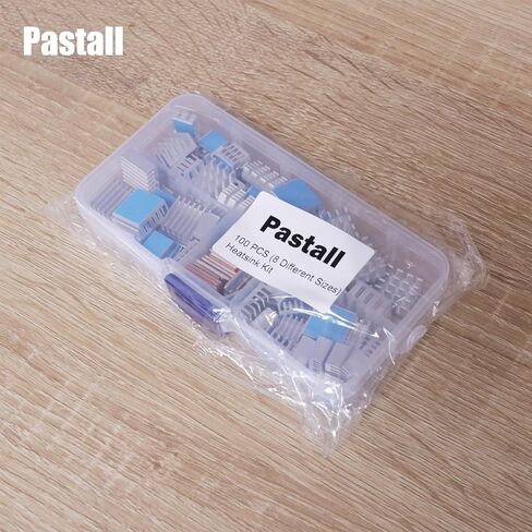 100 PCS (8 Different Sizes) Heatsink Kit for Raspberry Pi A B+ 4/5 | With Conductive Adhesive Tape,Aluminum Heat Sinks Cooler and Copper Heat Sink for Raspberry Pi A B B+ 2/3/4/5 in Saudi Arabia