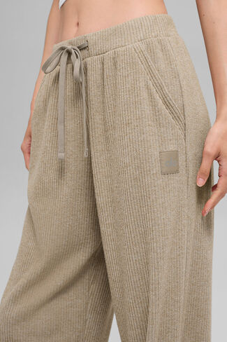 Alo Yoga Muse Wide Leg Pant - Gravel Heather in Saudi Arabia