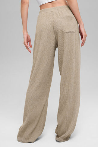 Alo Yoga Muse Wide Leg Pant - Gravel Heather in Saudi Arabia