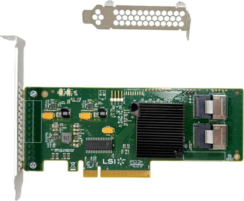 LSI 9211-8I SAS2008 6Gbps SAS HBA FW:P20 LSI 9211-8i IT Mode ZFS FreeNAS unRAID Controller Card 2* SFF-8087 SATA in Kuwait