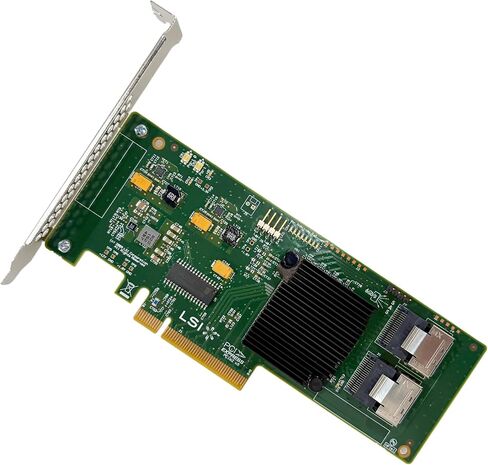 LSI 9211-8I SAS2008 6Gbps SAS HBA FW:P20 LSI 9211-8i IT Mode ZFS FreeNAS unRAID Controller Card 2* SFF-8087 SATA in Kuwait