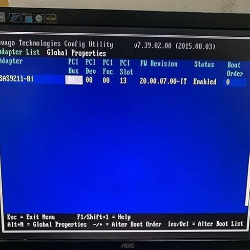LSI 9211-8I SAS2008 6Gbps SAS HBA FW:P20 LSI 9211-8i IT Mode ZFS FreeNAS unRAID Controller Card 2* SFF-8087 SATA in Kuwait