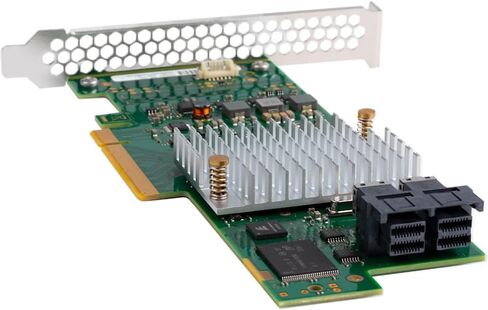 SAS HBA Card Compatible with LSI 9300-8i IT Mode 9211-8i with SATA Cables | SAS3008, PCIe 3.0 x8, 2x 8643 to SATA Cables, 8-Port, PCIe SATA Expansion Card, HBA Controller for ZFS TrueNAS unRAID NAS in Kuwait
