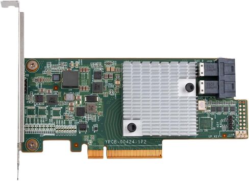 SAS HBA Card Compatible with LSI 9300-8i IT Mode 9207-8i with SATA Cables | SAS3008, PCIe 3.0 x8, 2x 8643 to SATA Cables, 8-Port, PCIe SATA Expansion Card, HBA Controller for ZFS TrueNAS unRAID NAS in Kuwait