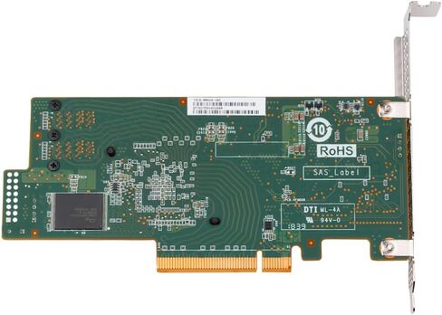 SAS HBA Card Compatible with LSI 9300-8i IT Mode 9207-8i with SATA Cables | SAS3008, PCIe 3.0 x8, 2x 8643 to SATA Cables, 8-Port, PCIe SATA Expansion Card, HBA Controller for ZFS TrueNAS unRAID NAS in Kuwait