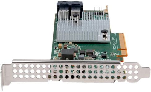 SAS HBA Card Compatible with LSI 9300-8i IT Mode 9207-8i with SATA Cables | SAS3008, PCIe 3.0 x8, 2x 8643 to SATA Cables, 8-Port, PCIe SATA Expansion Card, HBA Controller for ZFS TrueNAS unRAID NAS in Kuwait