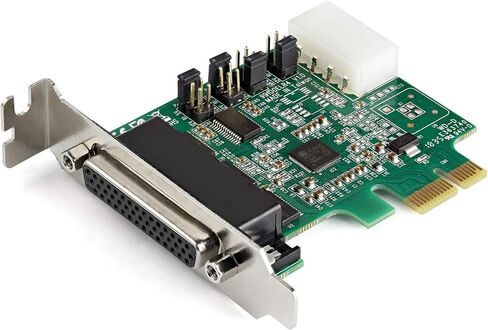 بطاقة المحول التسلسلي StarTech ذات 4 منافذ PCI Express RS232، TAA (PEX4S953) | بطاقة وحدة تحكم المضيف التسلسلي PCIe RS232، بطاقة PCIe إلى بطاقة DB9 التسلسلية، 16950 UART، Windows & Linux، بطاقة التوسعة in Kuwait