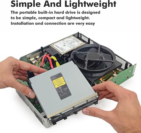 One X Replacement Disk Drive, Aluminum Alloy Blu-Ray Disk Drive Replacement, Portable Blu-Ray Disc Drive Repair Parts Compatible with One X DG 6M5S Game Console in Saudi Arabia