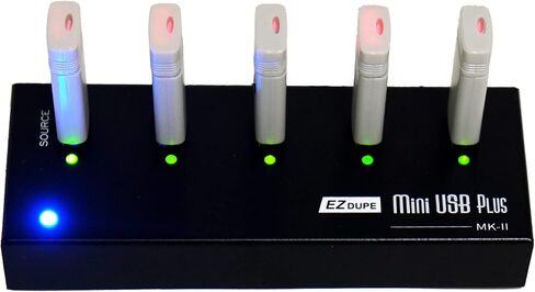 [New Update Version] EZ Dupe 1 to 4 Mini USB Plus MK II Duplicator - Standalone Portable USB Flash Media Thumb Drive Compact Copier (DM-FU0-5V04B-V2) | [New Update Version] Standalone Portable USB Flash Media Thumb Drive Compact AutoStart Copier at speed  in Saudi Arabia