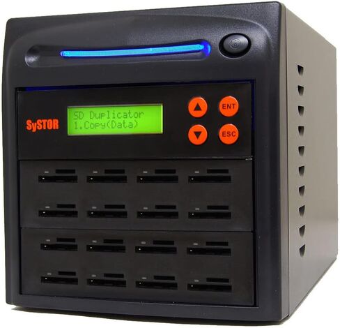 1:15 SD/microSD Card Duplicator - 2GB/Min - SYS-SD-15 | Standalone SD/microSD flash memory copier, eraser and sanitizer for multiple memory cards, with copy speeds up to 33MB/sec. in Kuwait