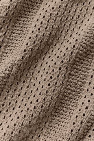Alo Yoga Coastline Knit Short Sleeve Polo - Gravel in Saudi Arabia